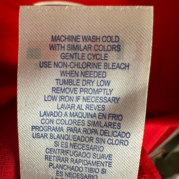 Champion Authentic Athleticwear Long Sleeve Boys XL Long Sleeve Neck‎ Red NWT - Picture 10 of 10